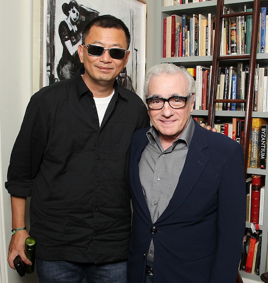 Director Won Kar Wai and Martin Scorsese celebrate the upcoming release of MARTIN SCORSESE PRESENTS'THE GRANDMASTER'