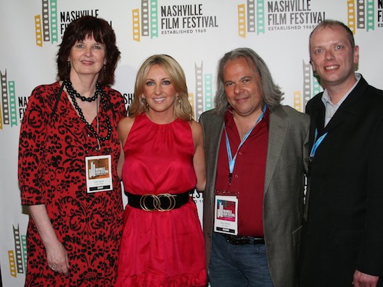 Lee Ann Womack arrives for the Southeast Premiere of Noble Things at the 2009 Nashville Film Festival. Picture, from left, are Sallie Mayne, NaFF executive director, Womack, Stacy Widelitz, Naff board president, and Brian Owens, NaFF artistic director.