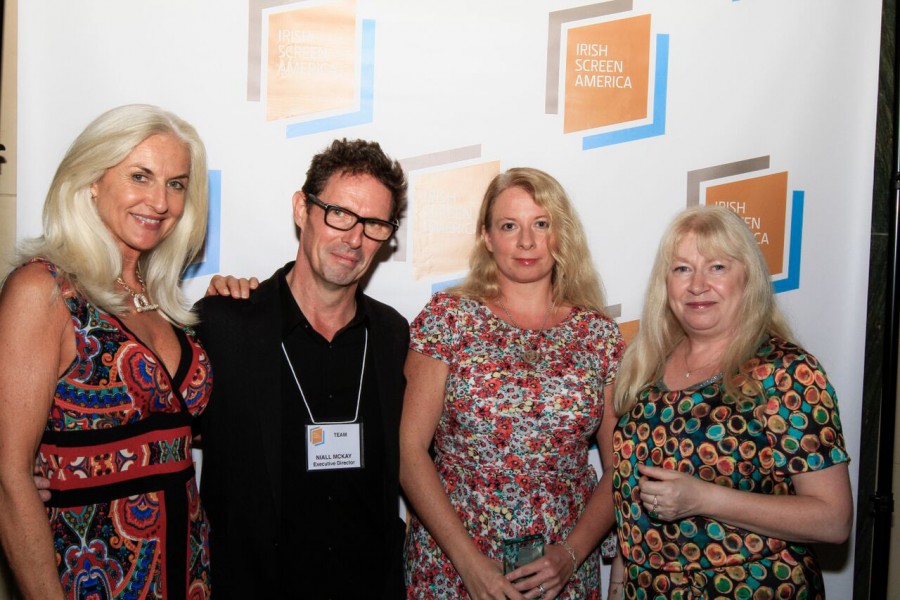 Los Angeles - Olivia Tracey (fmr Miss Ireland), Niall McKay (ISA), Naomi Sheridan (screenwriter), Teresa McGrane (Irish Film Board).jpg