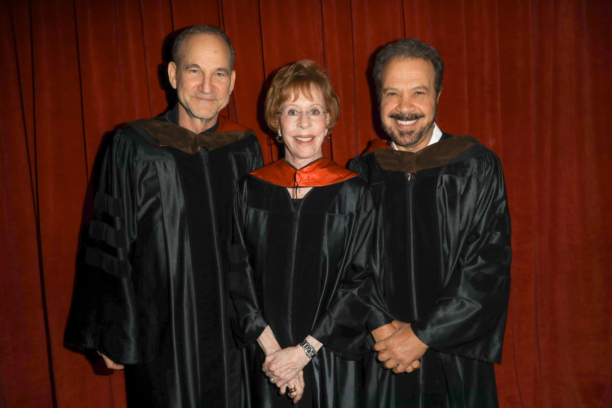 AFI 2017 Honorary Degree recipients Marshall Herskovitz, Carol Burnett and Edward Zwick