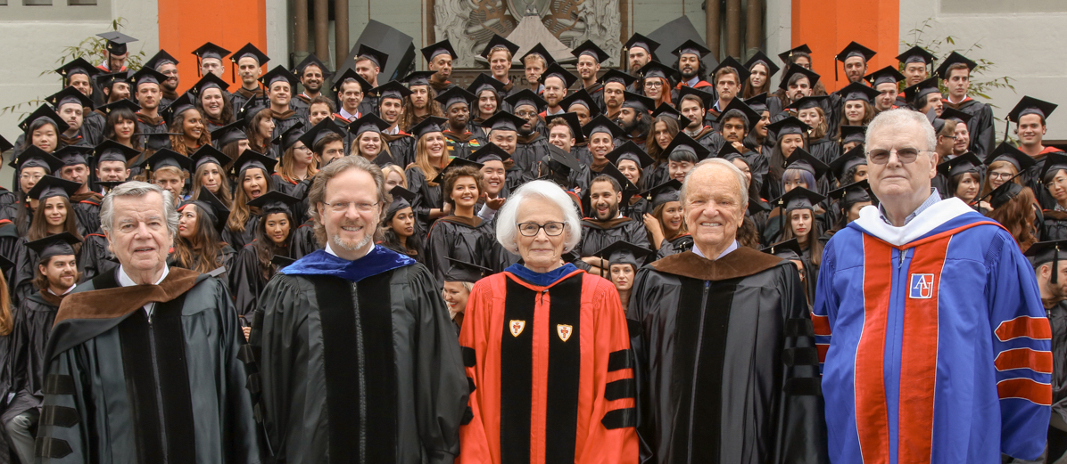 AFI Board of Directors Chair Robert A. Daly; President & CEO Bob Gazzale; President Emerita Jean Picker Firstenberg; Founding Director George Stevens, Jr.; Board of Trustees Chair Sir Howard Stringer