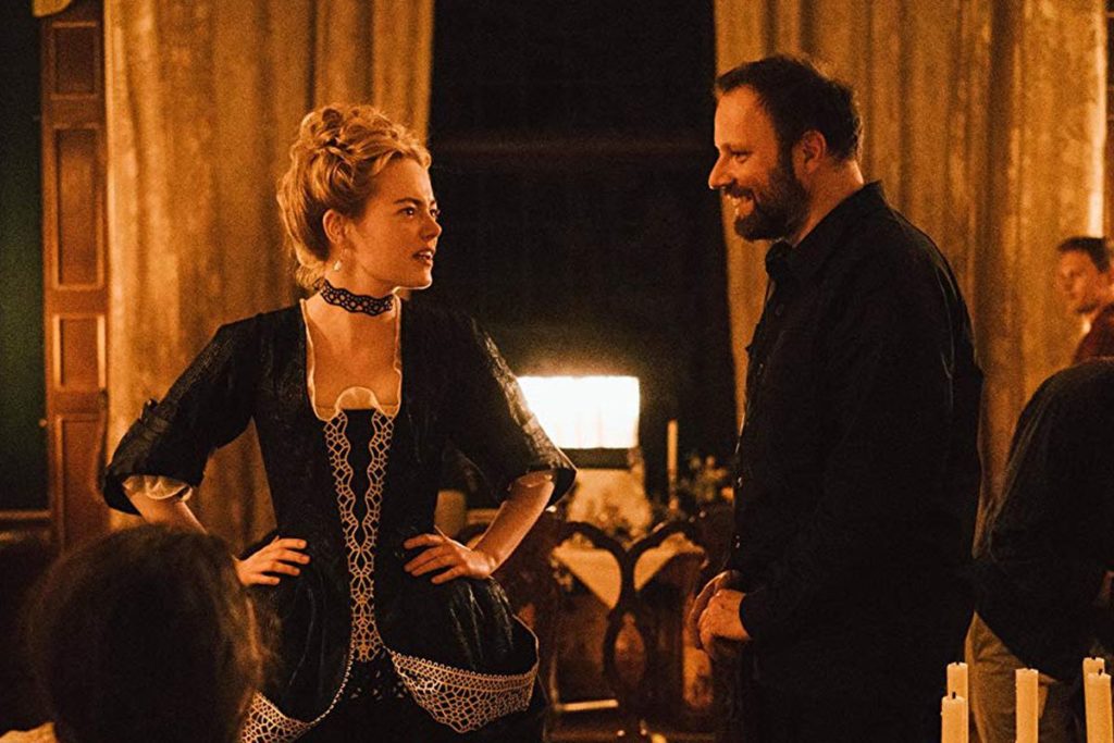 Emma Stone (with director Yorgos Lanthimos) The Favourite.