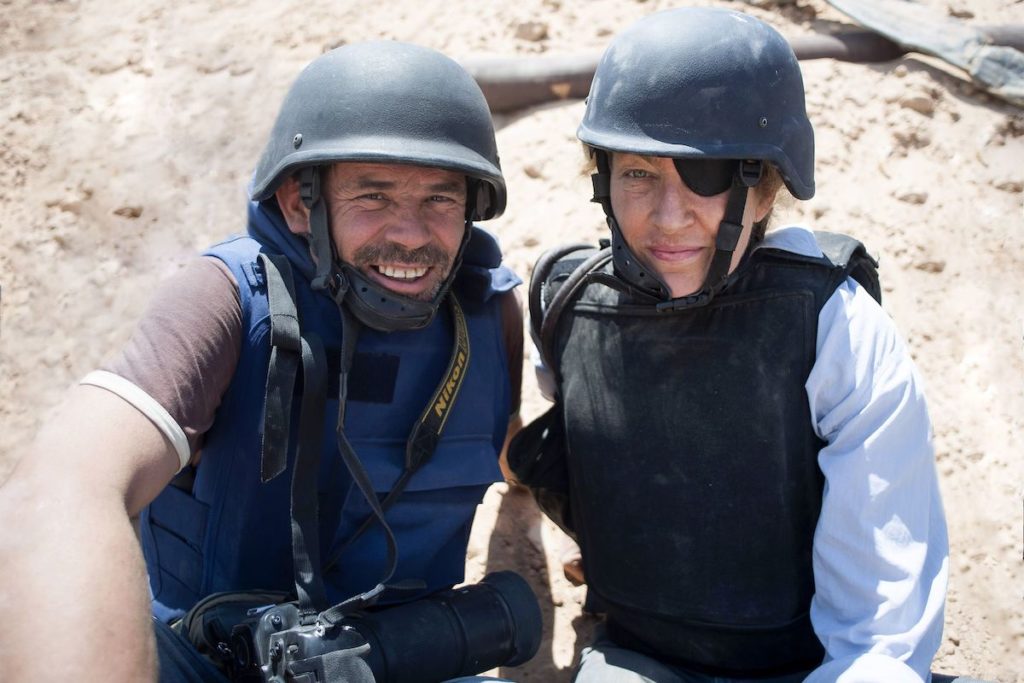 Photographer Paul Conroy and Sunday Times War Correspondent Marie Colvin in Under the Wire