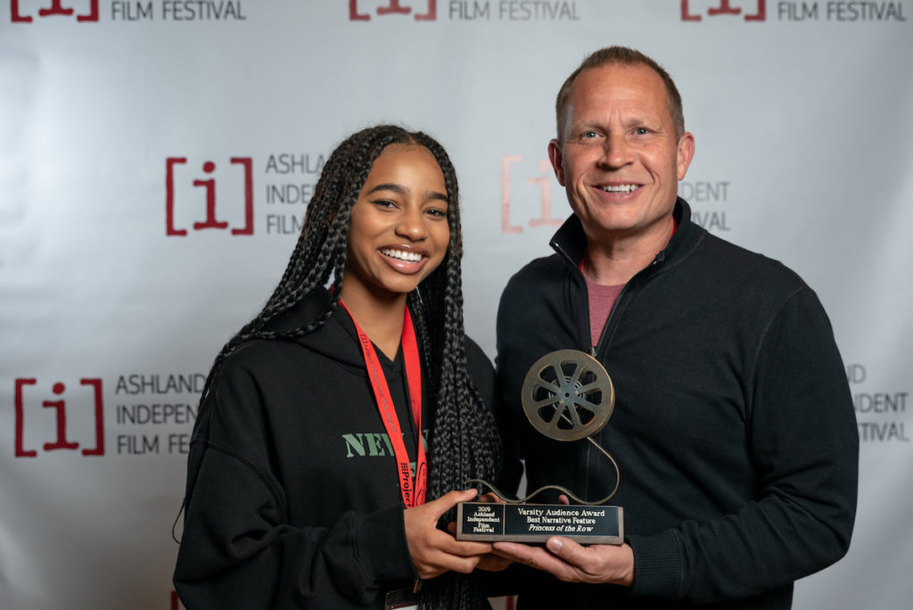 2019 Ashland Independent Film Festival Varsity Audience Award: Narrative Feature: Princess of the Row - Producer A. Shawn Austin and Tayler Buck_Princess of the Row.