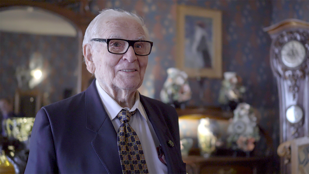 Pierre Cardin says, “I feel young,” at his 1900 Collection Art Nouveau museum in Paris (Photo: still from “HOUSE OF CARDIN, The Ebersole Hughes Company) (House Of Cardin, directed by P. David Ebersole and Todd Hughes)