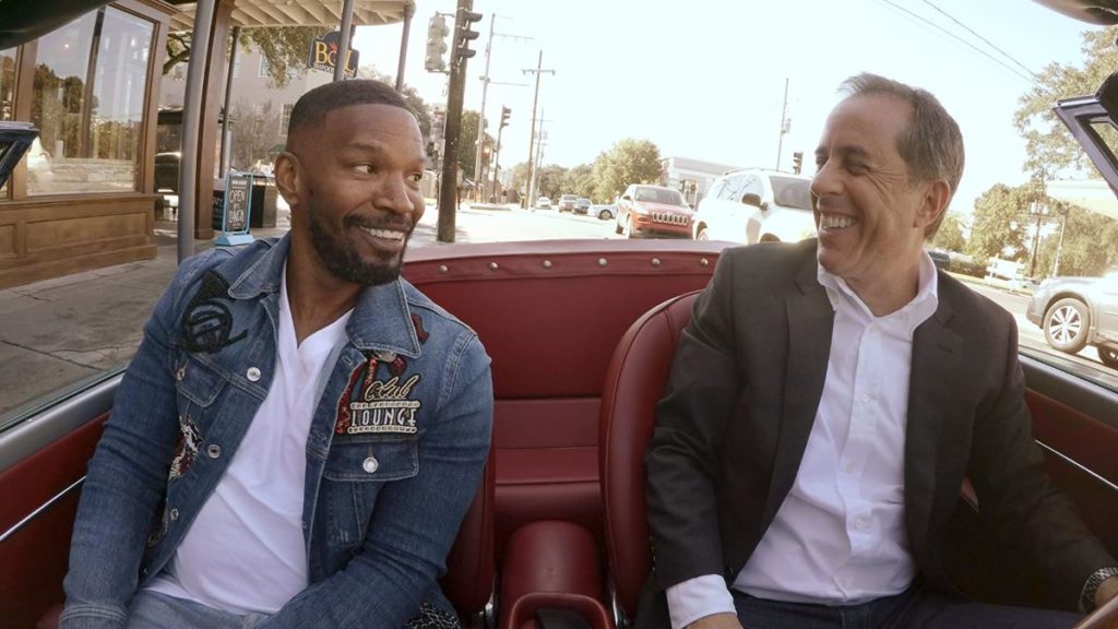 Jamie Foxx with Jerry Seinfeld in Comedians in Cars Getting Coffee on Netflix