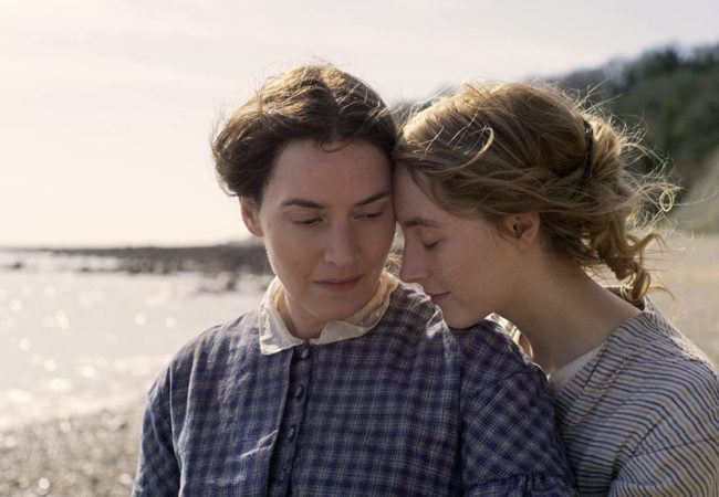 Kate Winslet and Saoirse Ronan in Ammonite