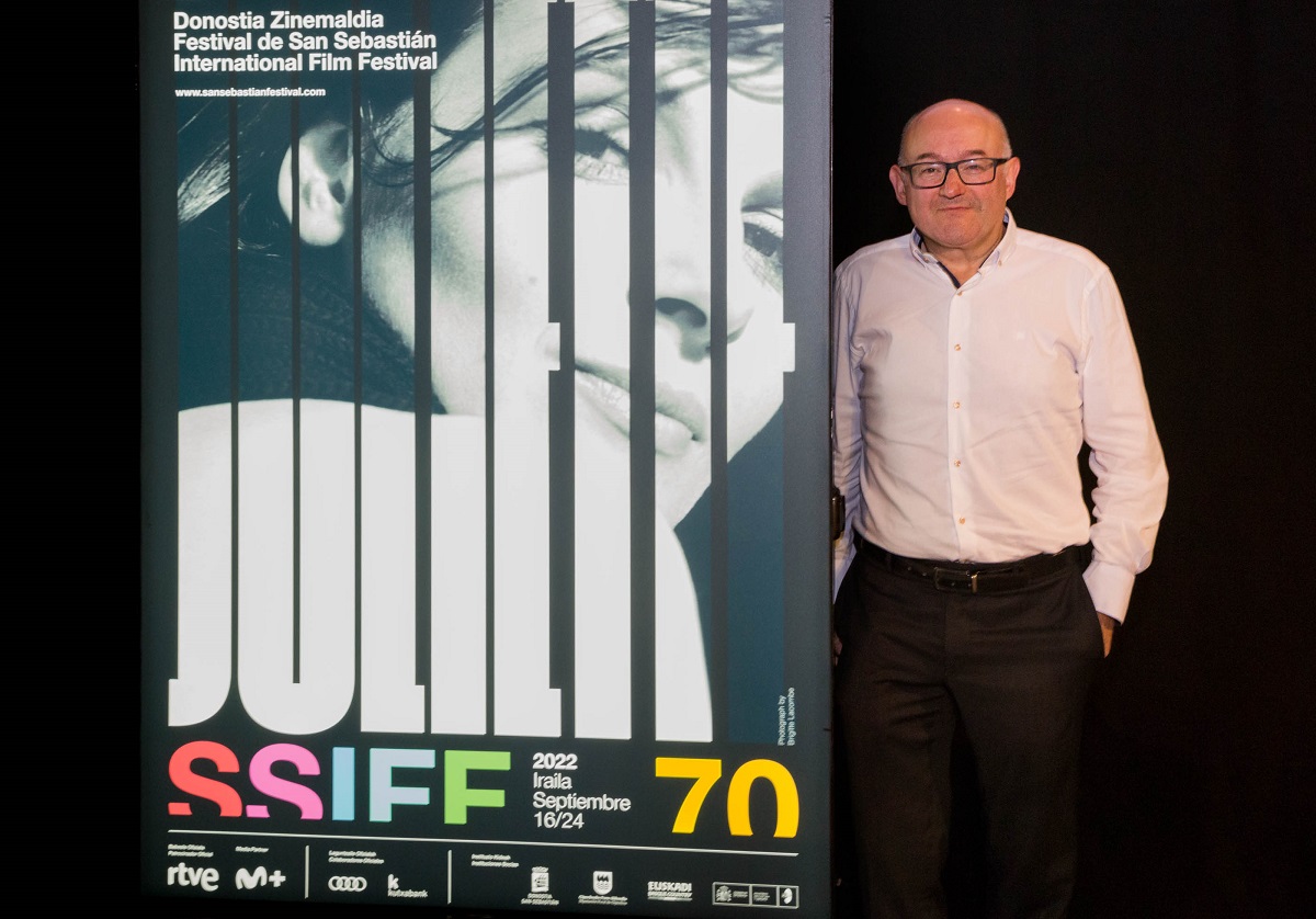 Juliette Binoche featured on the official poster of San Sebastian Festival