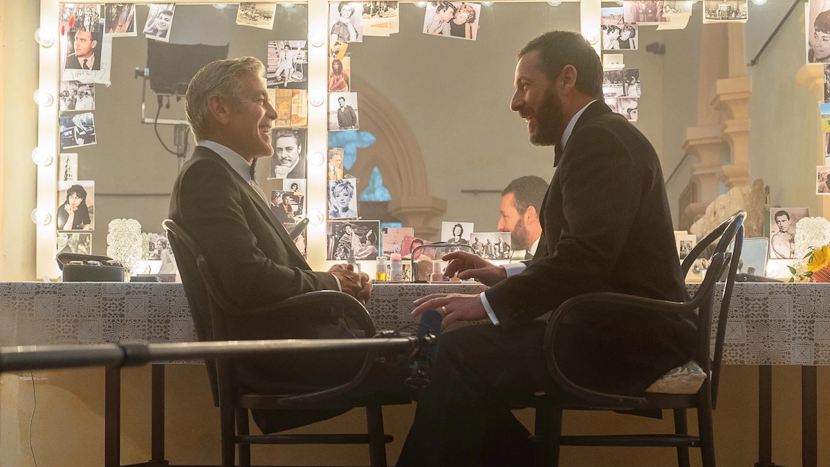 George Clooney and Adam Sandler in Jay Kelly